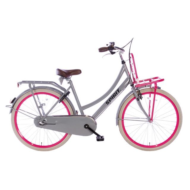 Spirit Cargo Meisjes 3 Versnellingen 26 inch Grijs Roze